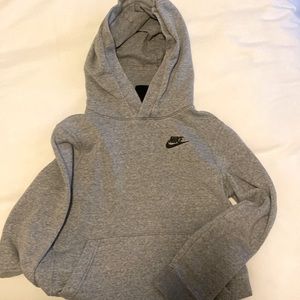 Nike Gray tech fleece hooded sweatshirt, Big Boys size M